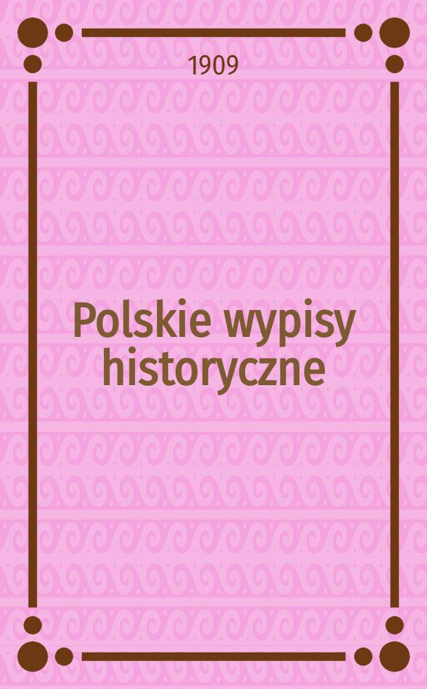 Polskie wypisy historyczne