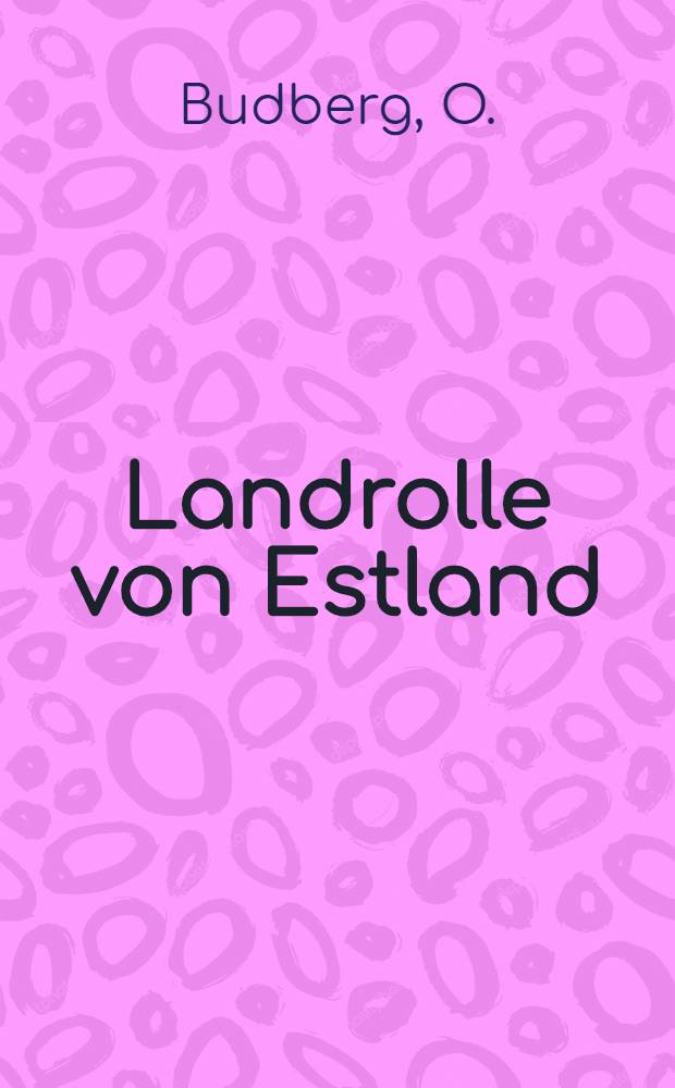 Landrolle von Estland