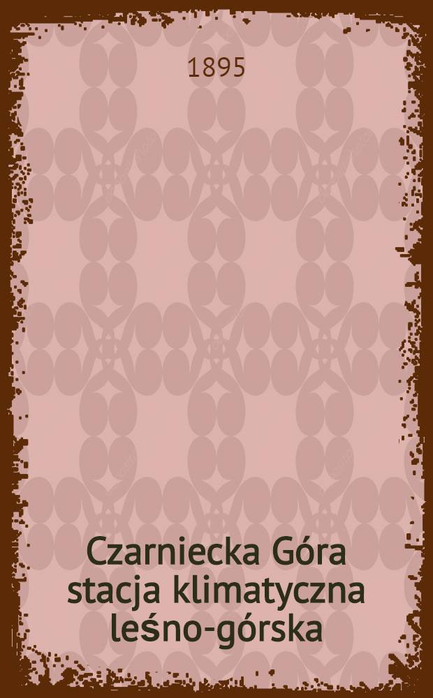 Czarniecka Góra stacja klimatyczna leśno-górska