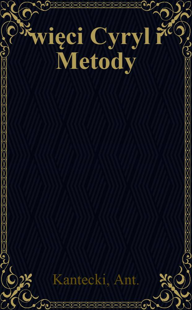 Święci Cyryl i Metody