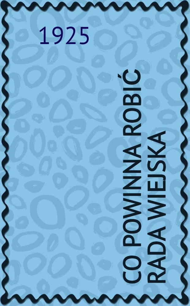 Co powinna robić rada wiejska