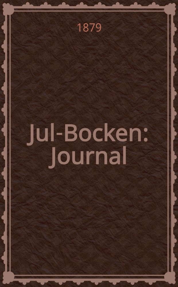 Jul-Bocken : Journal