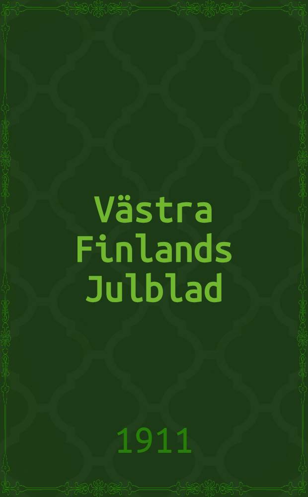 Västra Finlands Julblad : December 1911