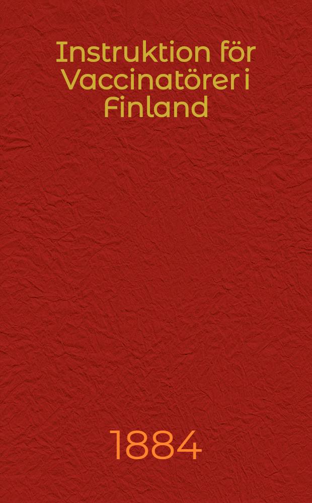 Instruktion för Vaccinatörer i Finland