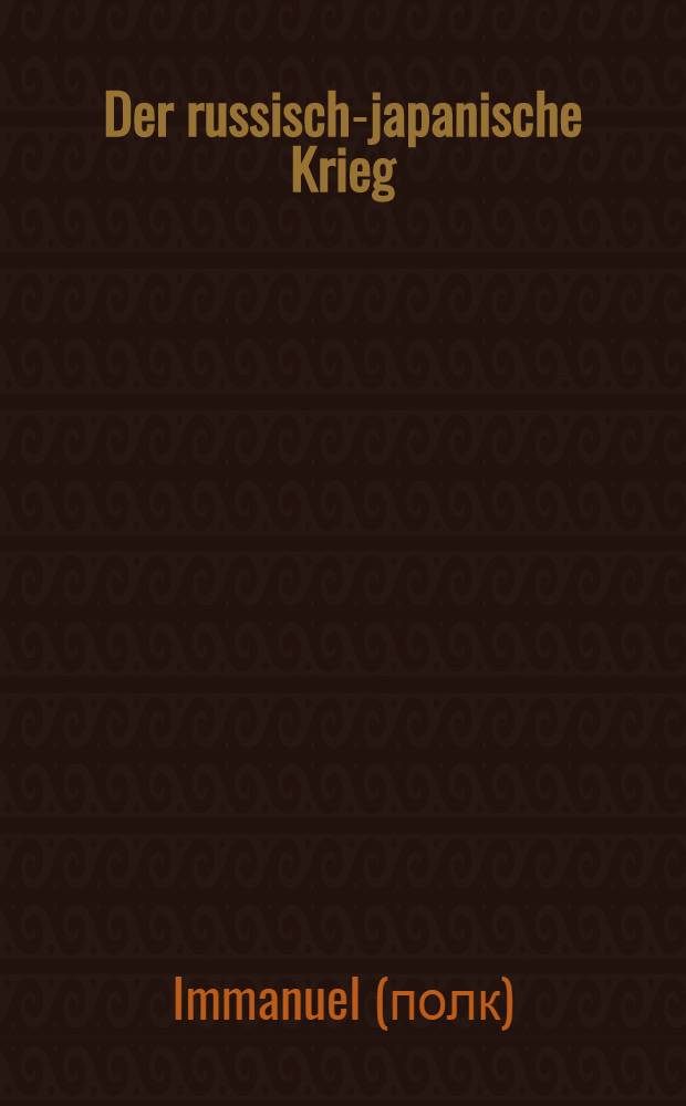 Der russisch-japanische Krieg