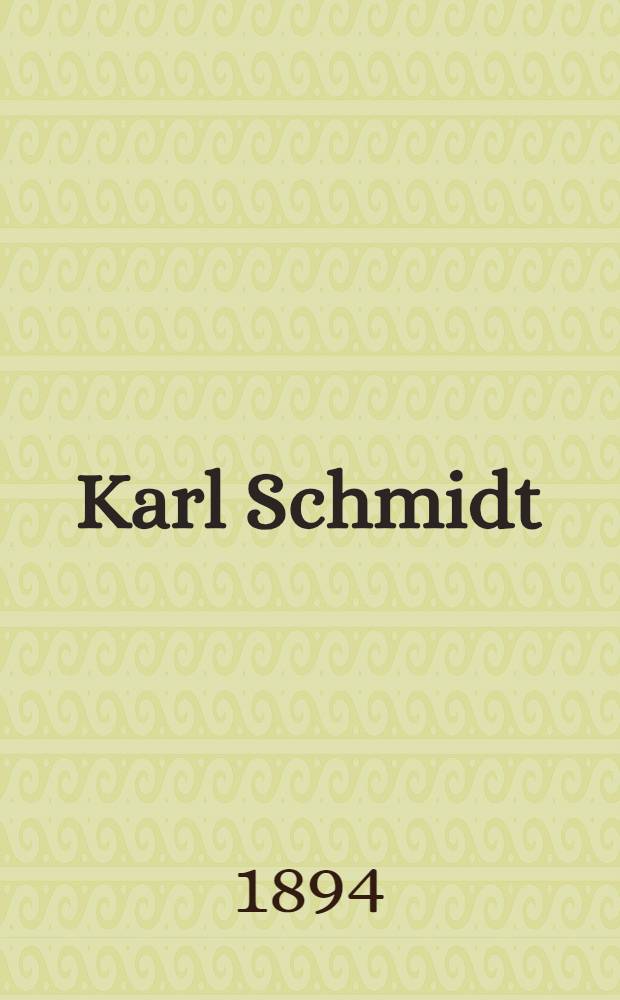 Karl Schmidt
