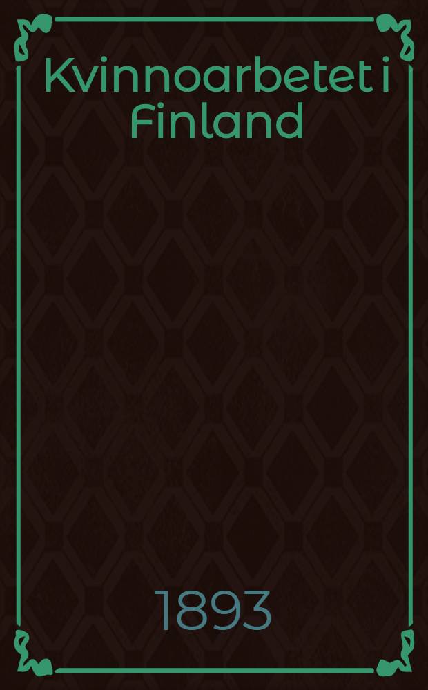 Kvinnoarbetet i Finland