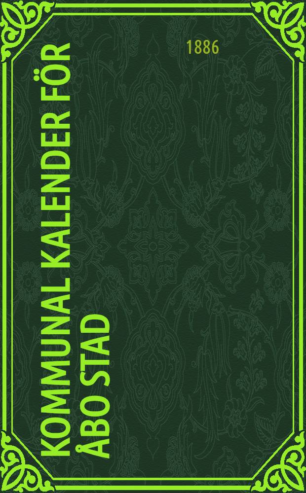 Kommunal Kalender för Åbo Stad