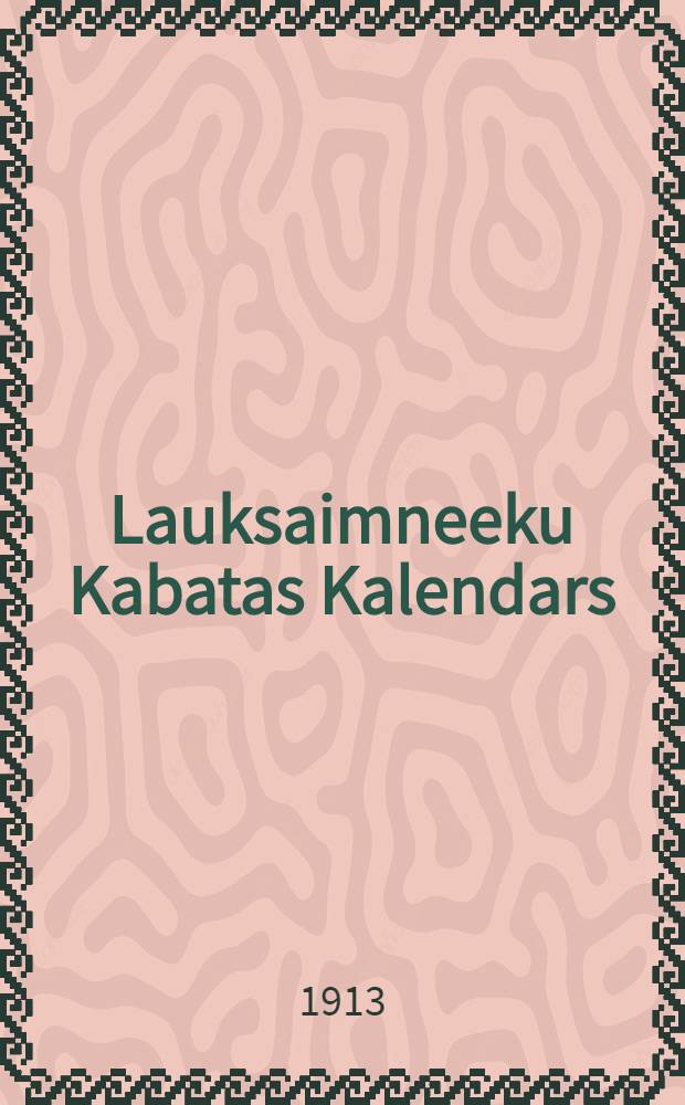 Lauksaimneeku Kabatas Kalendars