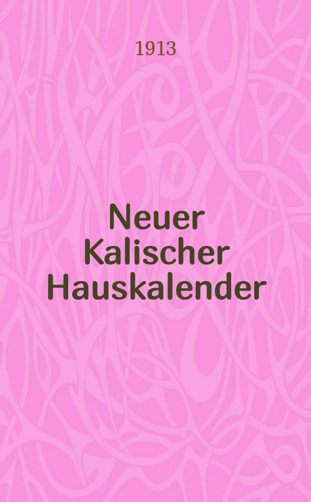 Neuer Kalischer Hauskalender