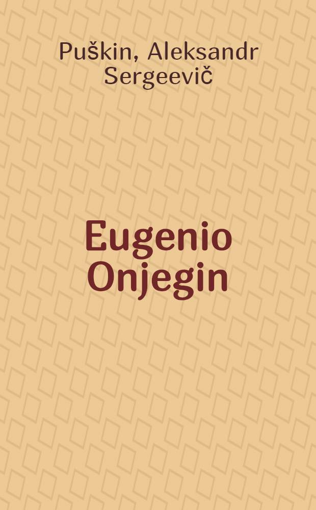 Eugenio Onjegin