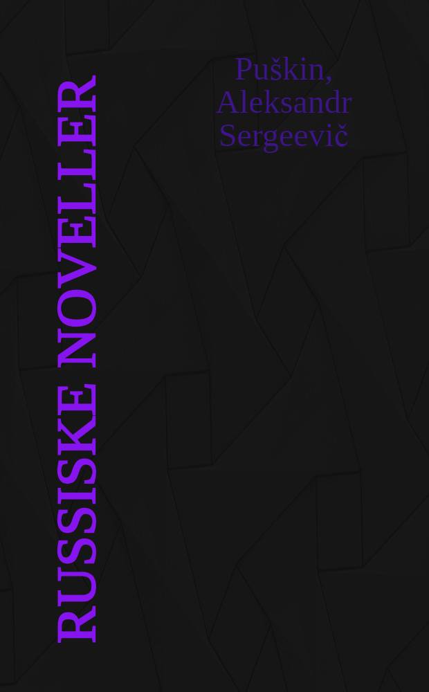 Russiske Noveller