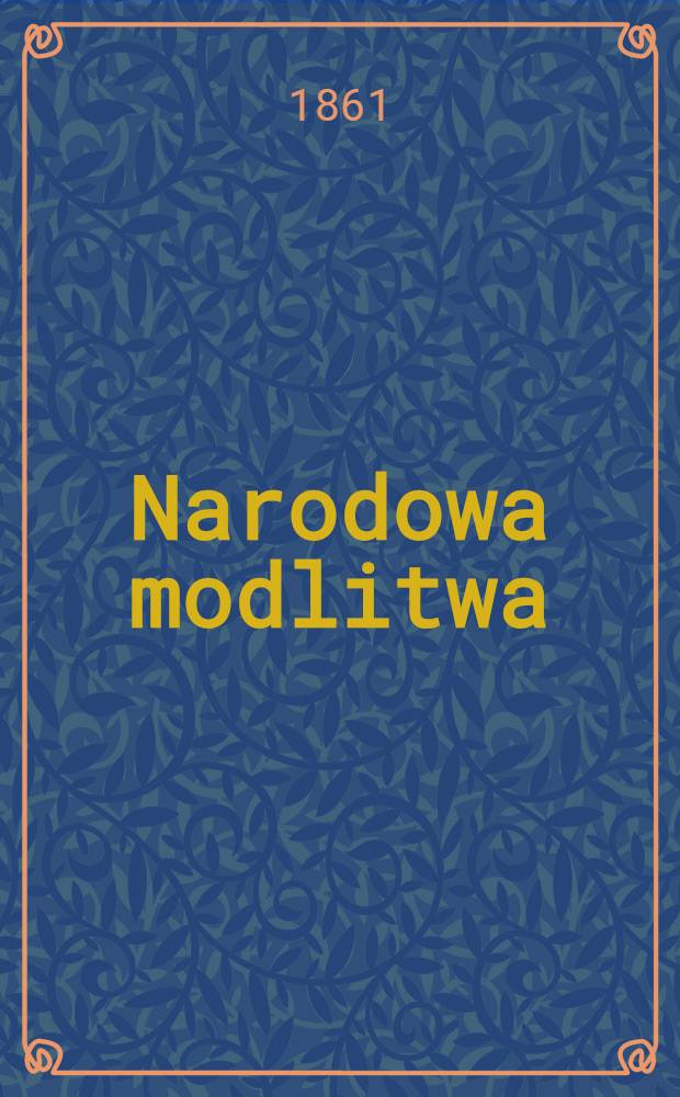 Narodowa modlitwa