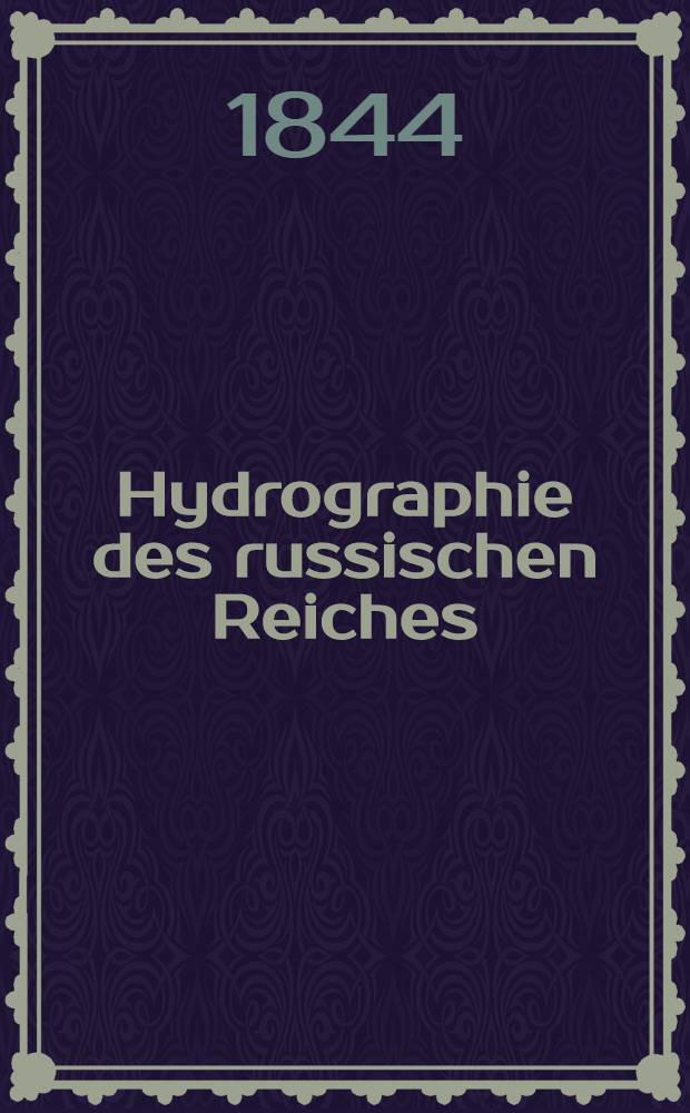 Hydrographie des russischen Reiches