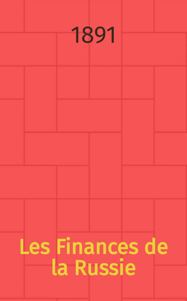 Les Finances de la Russie