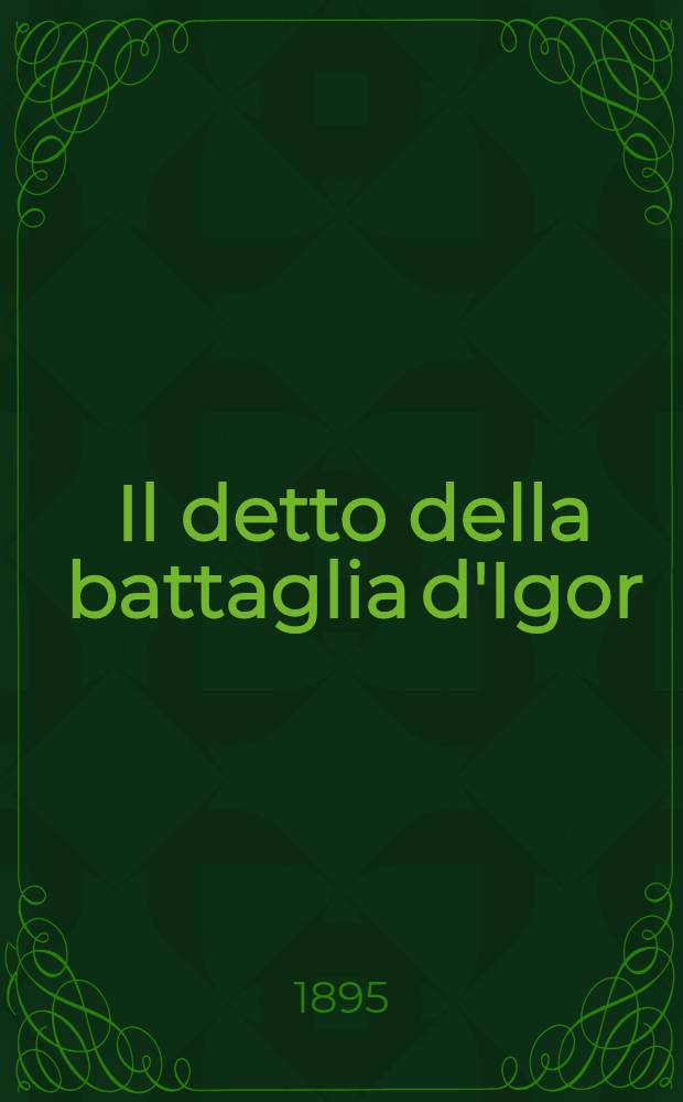 Il detto della battaglia d'Igor