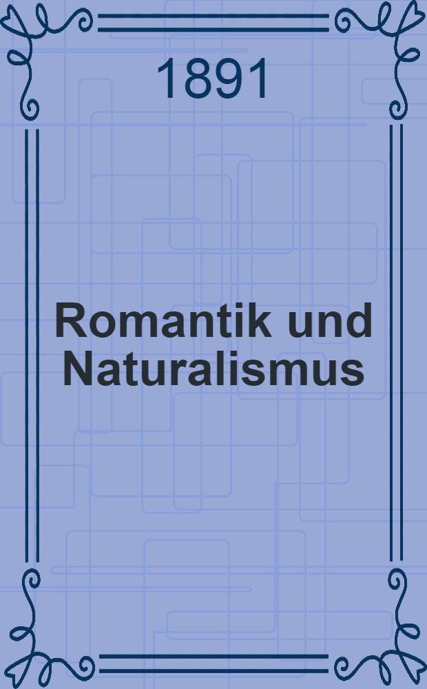 Romantik und Naturalismus : Russischer und skandinavischer Naturalismus