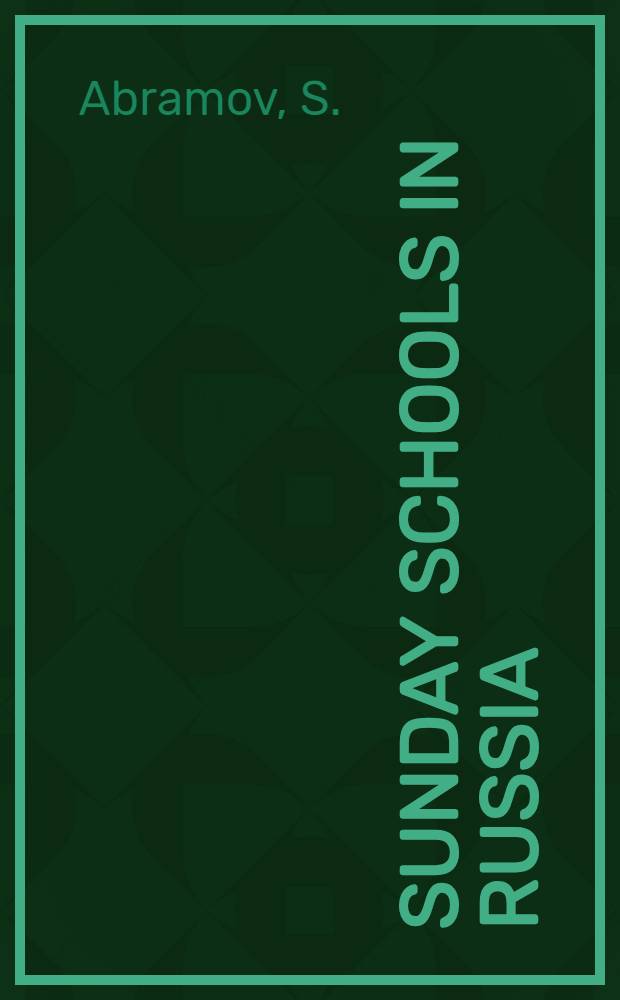 Sunday schools in Russia