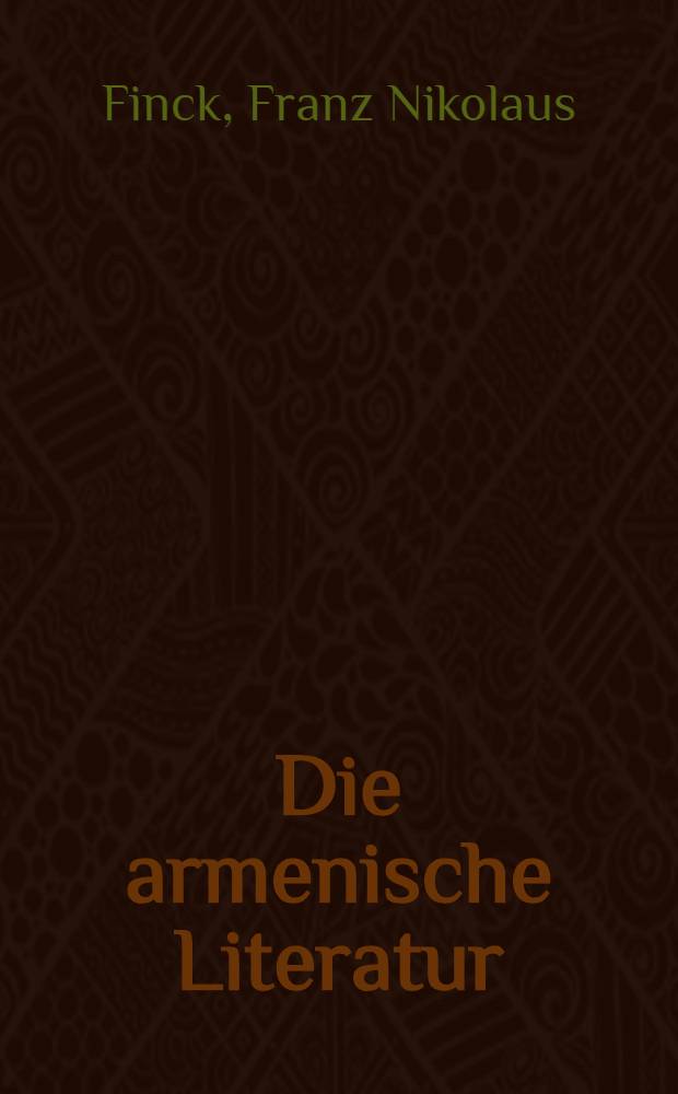 Die armenische Literatur