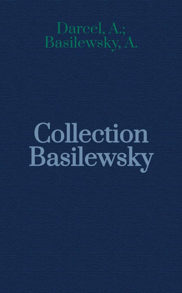 Collection Basilewsky
