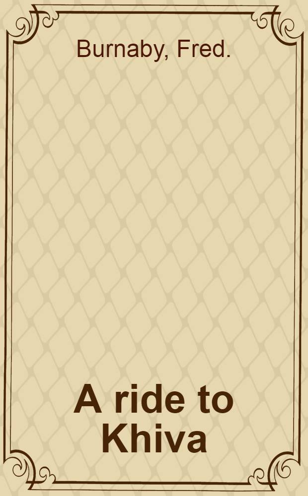 A ride to Khiva