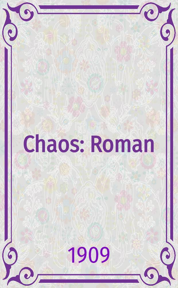 Chaos : Roman