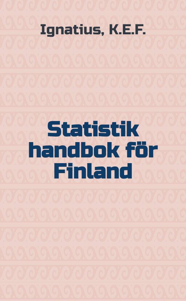 Statistik handbok för Finland