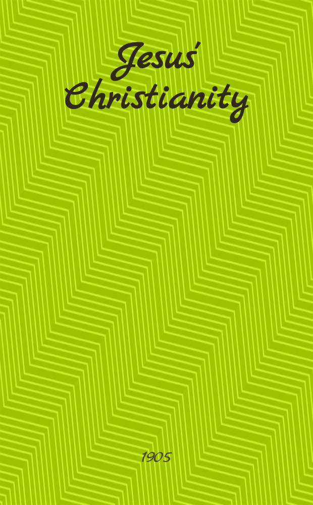 Jesus' Christianity