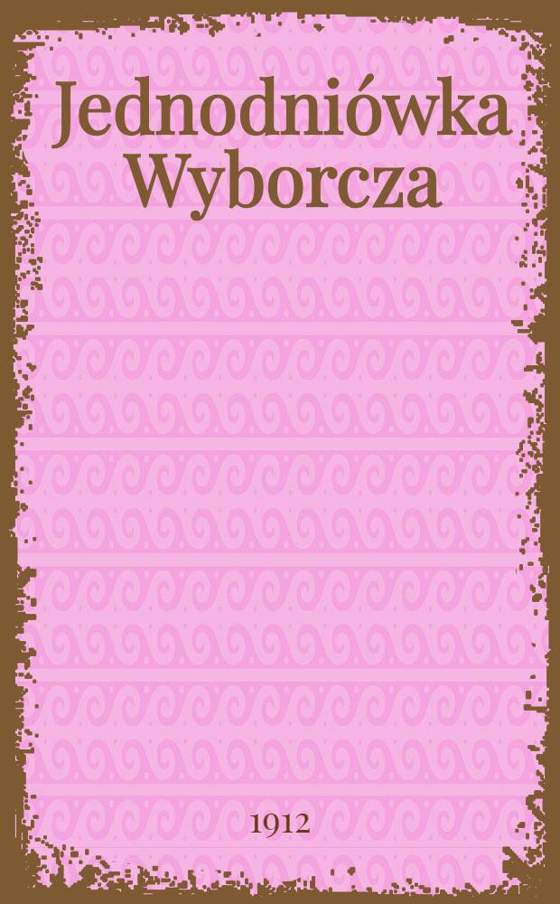 Jednodniówka Wyborcza