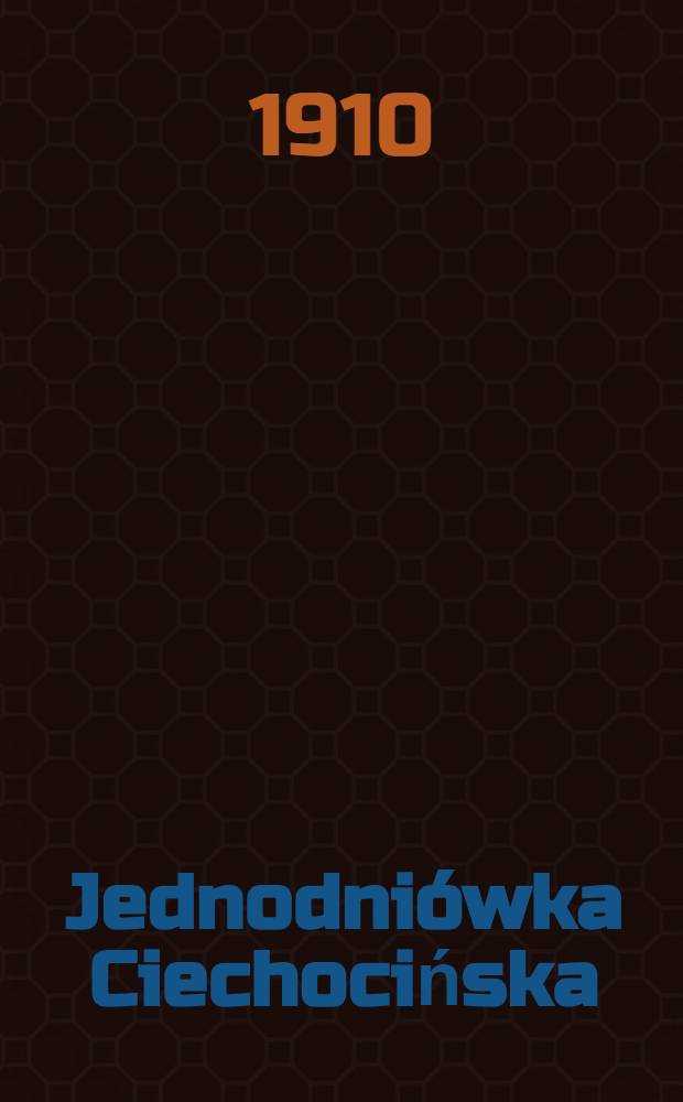 Jednodniówka Ciechocińska