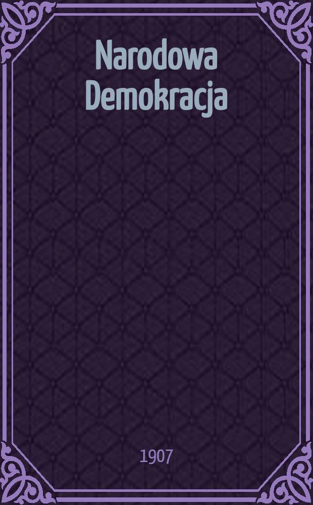 Narodowa Demokracja