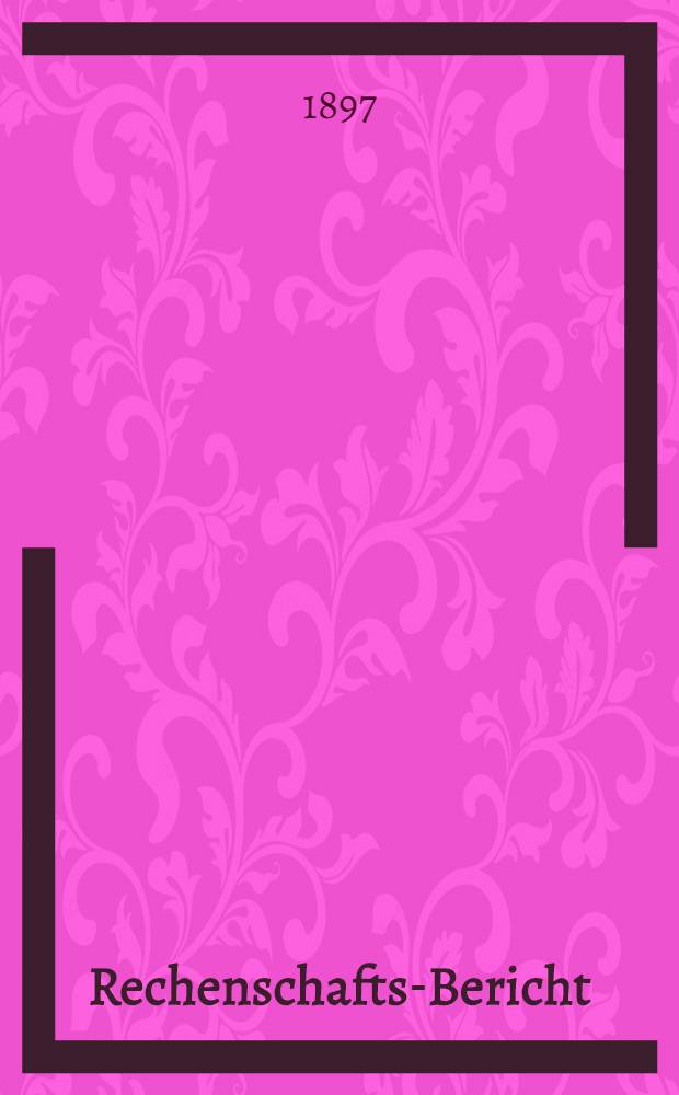 Rechenschafts-Bericht