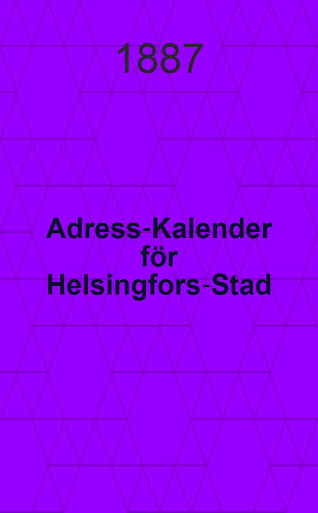 Adress-Kalender för Helsingfors-Stad