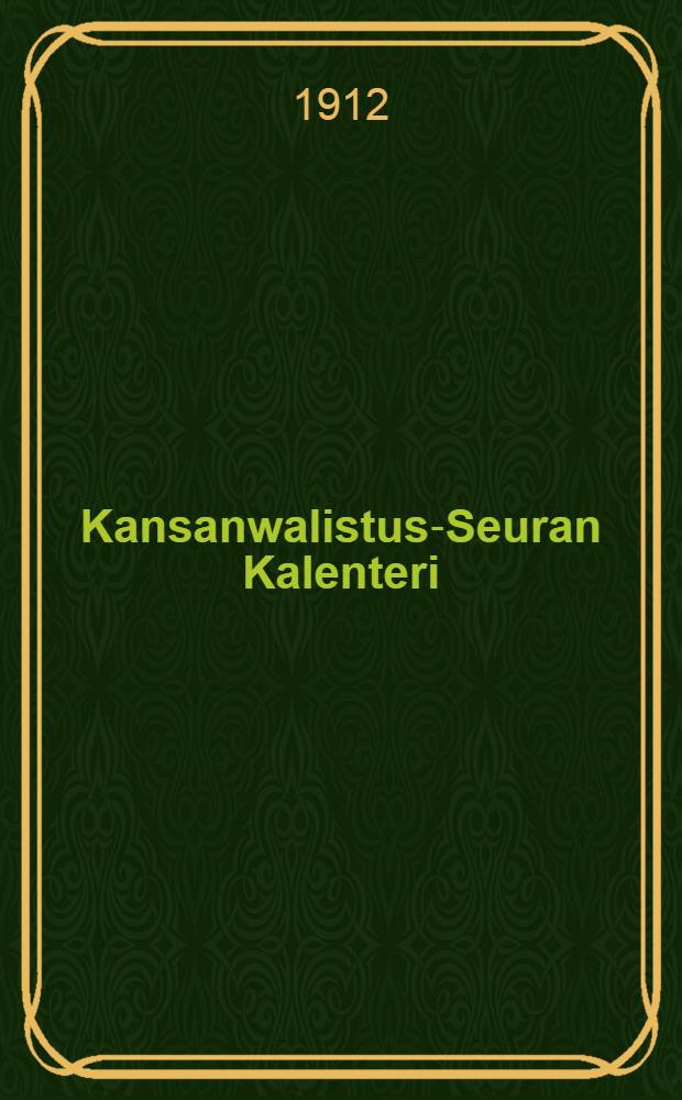 Kansanwalistus-Seuran Kalenteri
