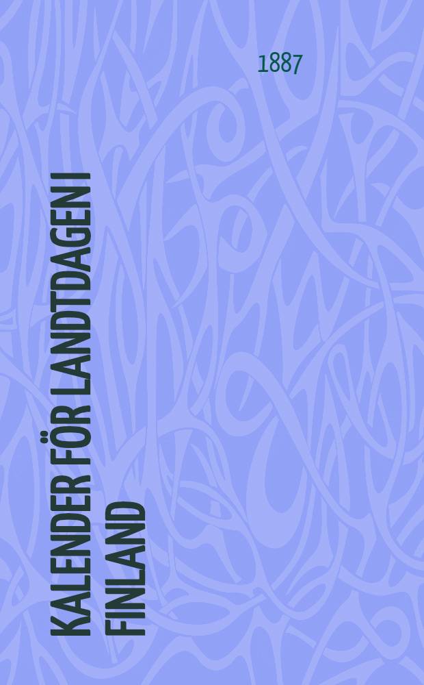 Kalender för Landtdagen i Finland