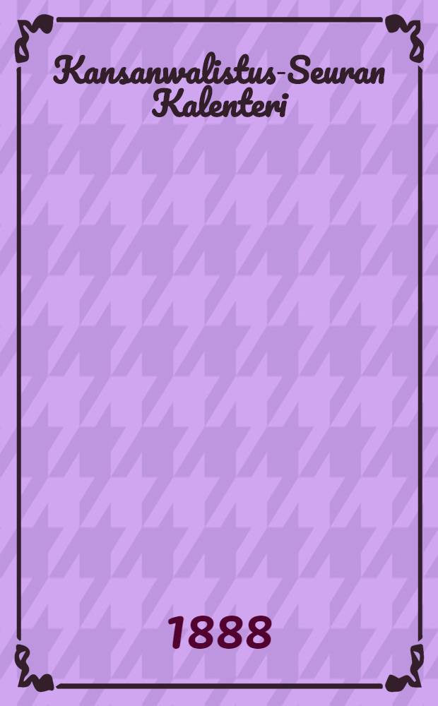 Kansanwalistus-Seuran Kalenteri