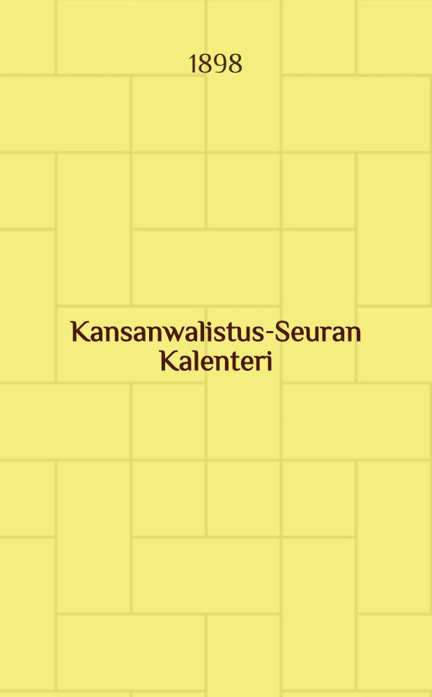 Kansanwalistus-Seuran Kalenteri