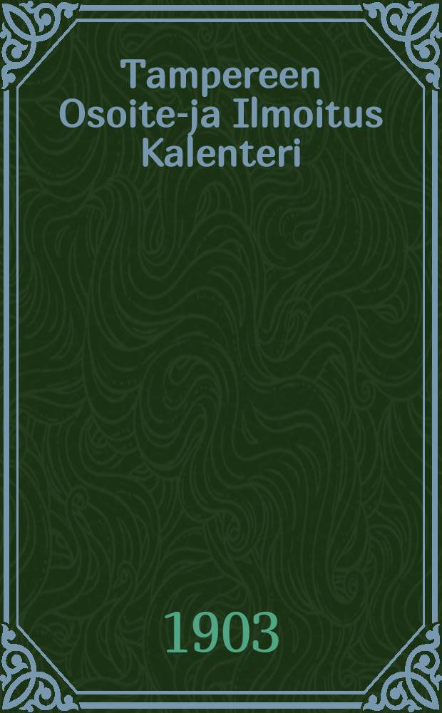 Tampereen Osoite-ja Ilmoitus Kalenteri