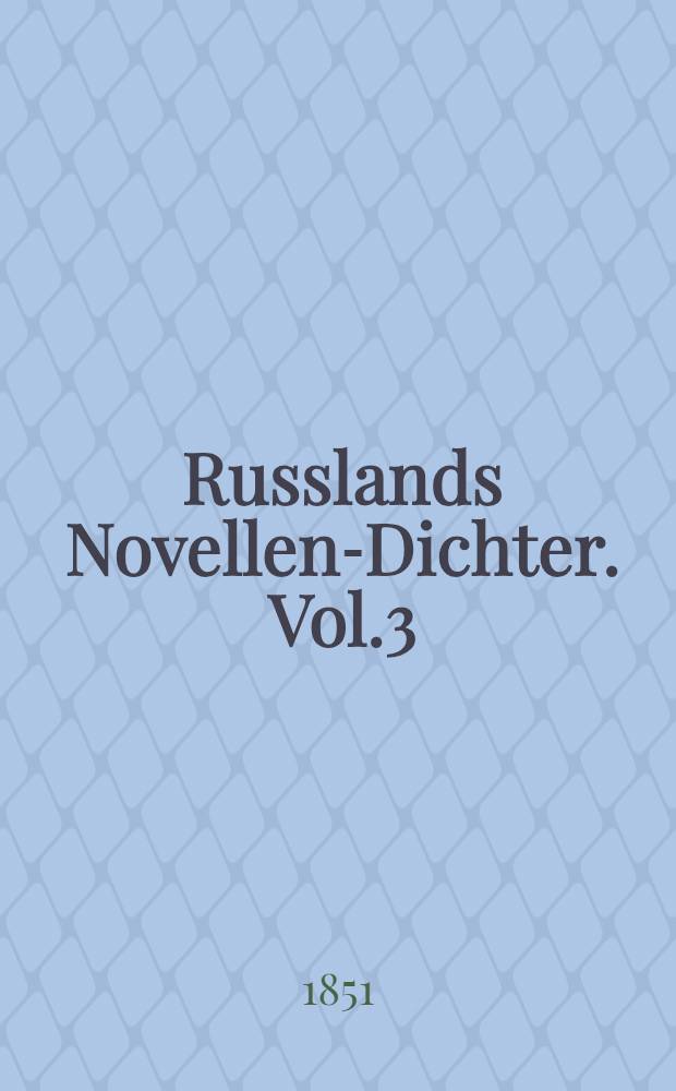 Russlands Novellen-Dichter. Vol.3