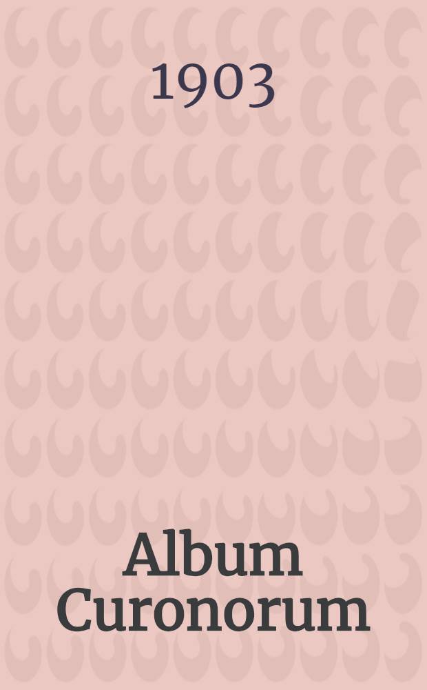 Album Curonorum