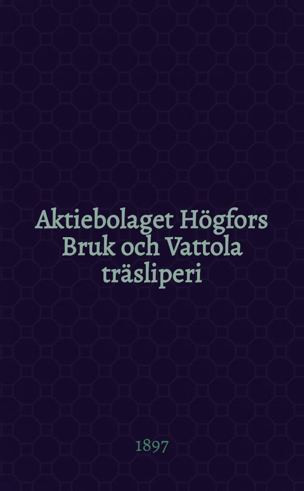 Aktiebolaget Högfors Bruk och Vattola träsliperi : Specialafdelning för central-uppvärmnings-och ventilationsanläggningar : Olika uppvärmningssystem
