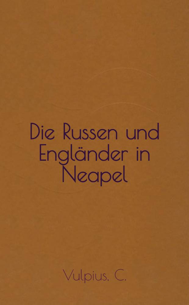 Die Russen und Engländer in Neapel