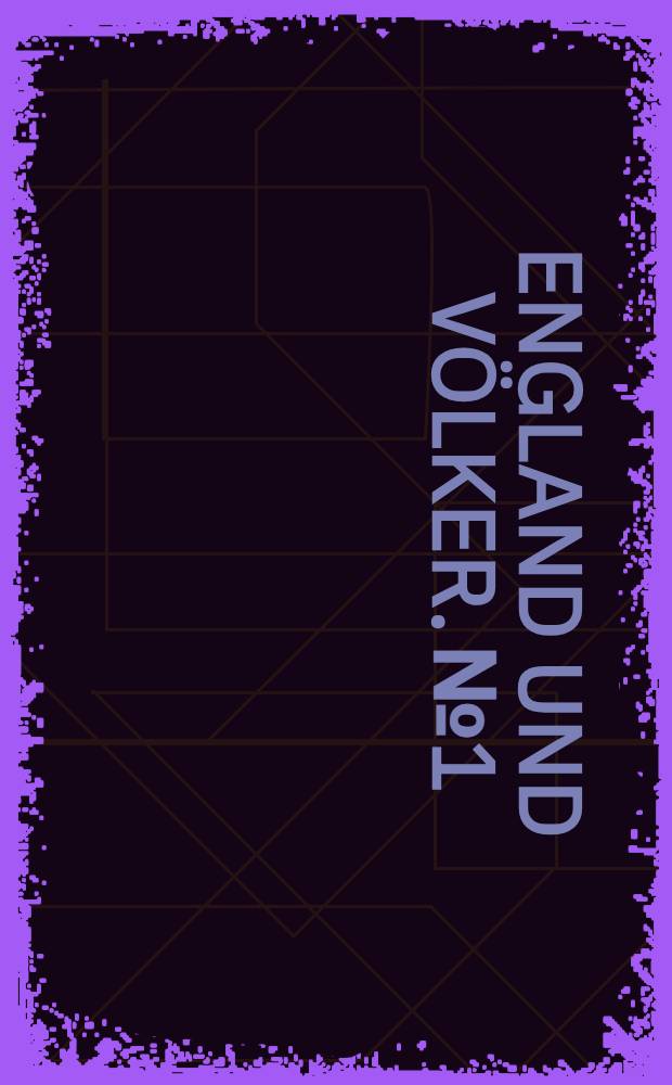 England und Völker. №1