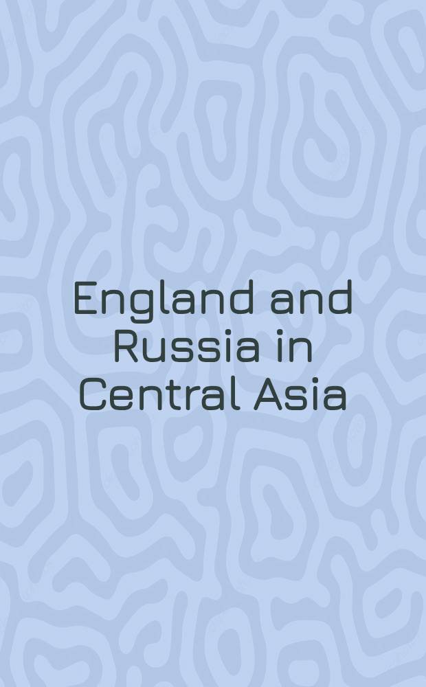 England and Russia in Central Asia