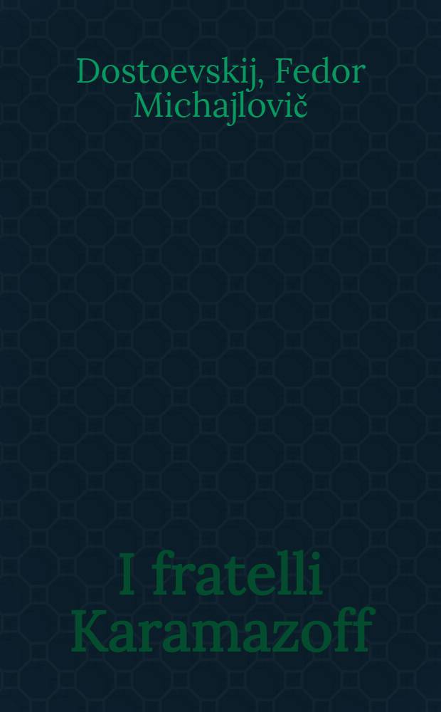 I fratelli Karamazoff