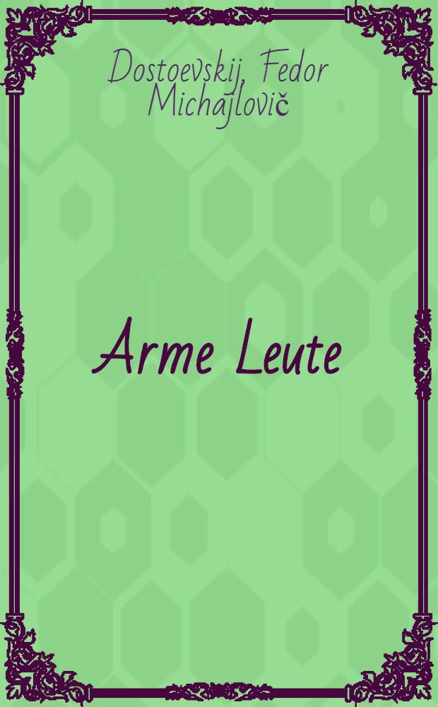 Arme Leute