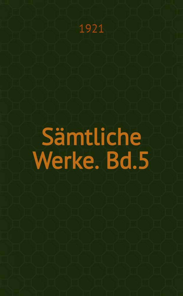Sämtliche Werke. Bd.5/6 : Die Dämonen