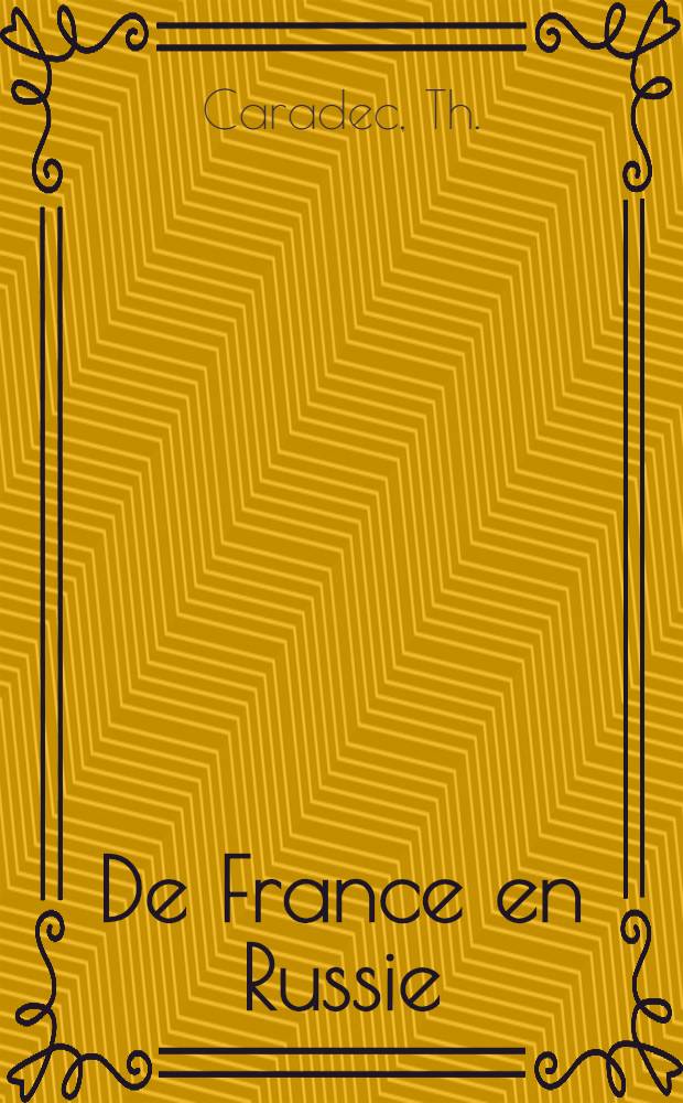 De France en Russie