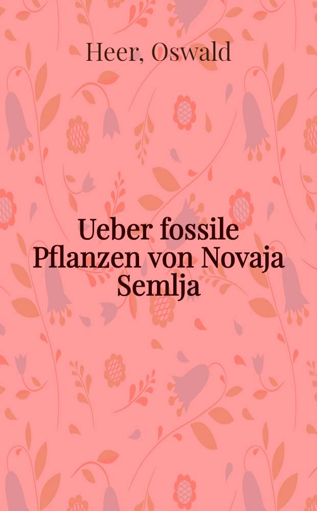 Ueber fossile Pflanzen von Novaja Semlja