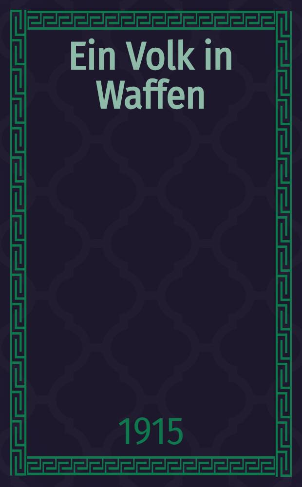 Ein Volk in Waffen